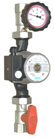 1" Pump (Ball) Valves with Temp Gauge