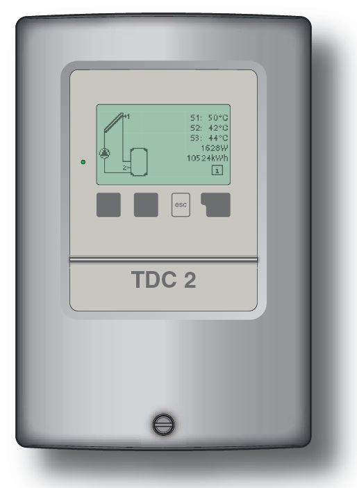 TDC2 Solar Controller with 3 x PT1000 Sensors TDC2 Solar Controller with 3 x PT1000 Sensors